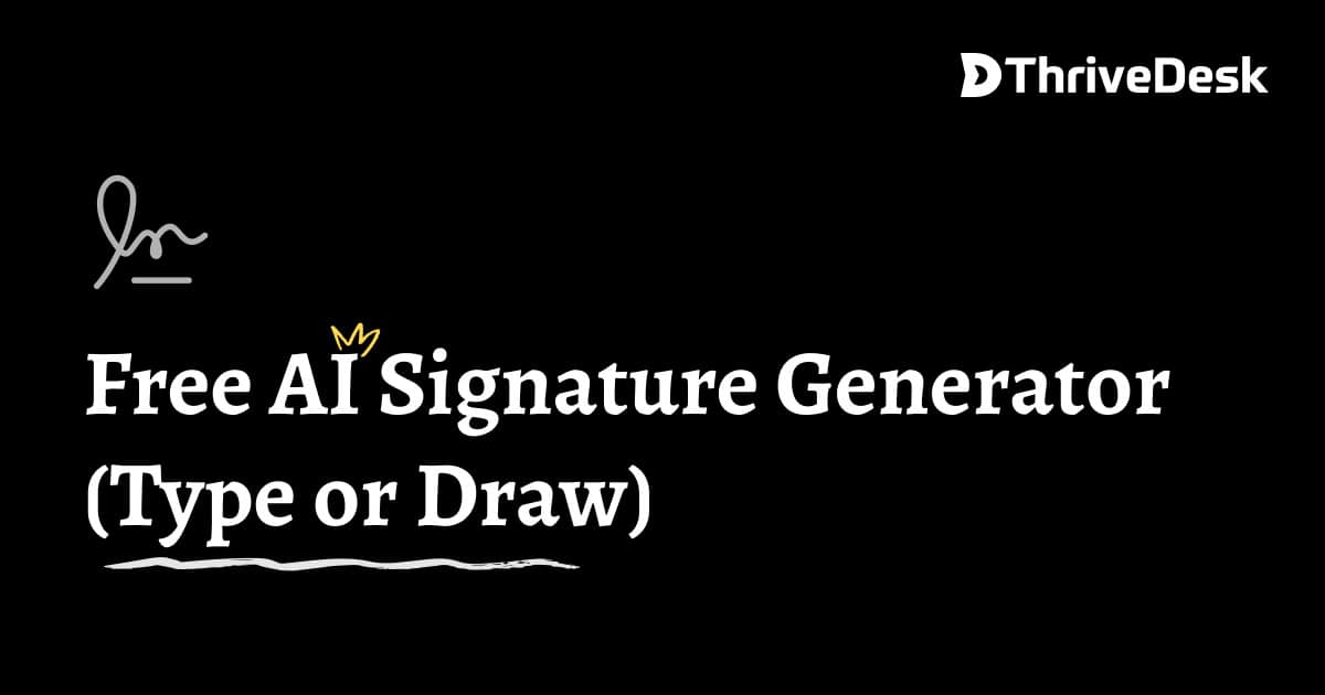 AI signature generator preview