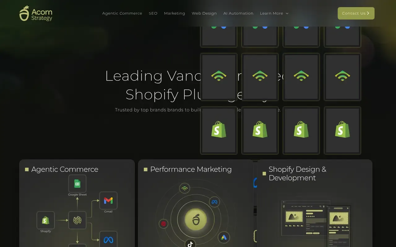 Acorn Strategy home page