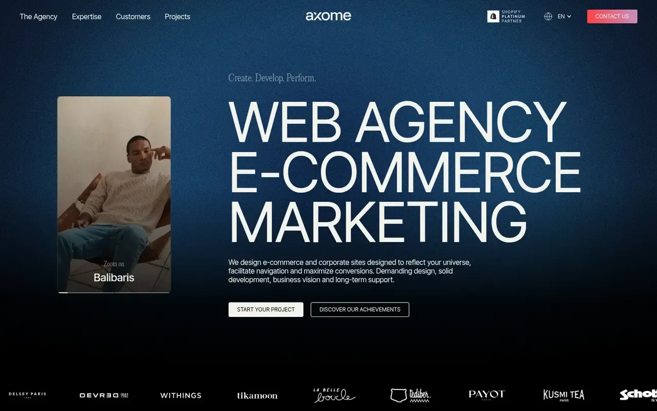 Axome home page