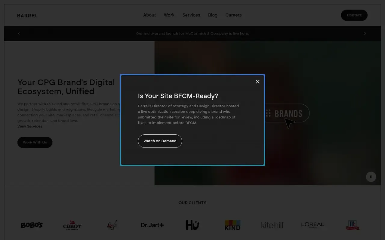 Barrel home page