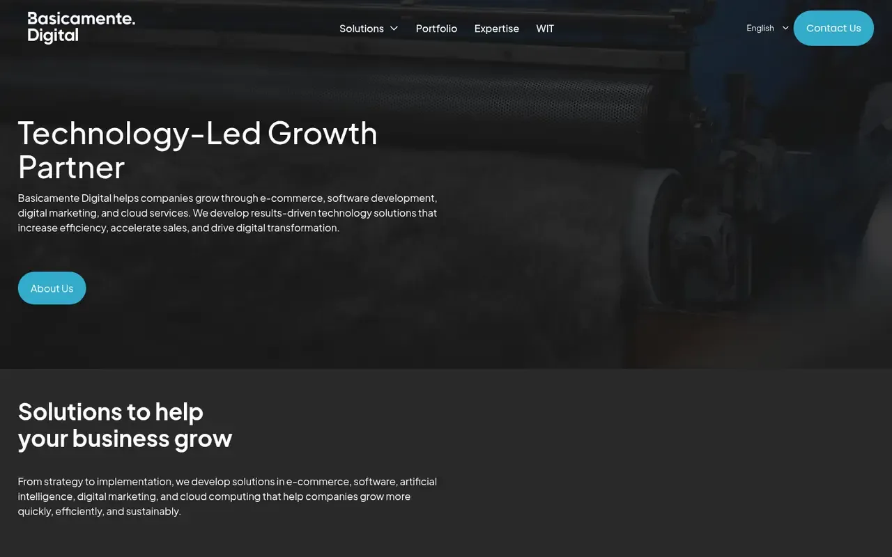Basicamente Digital home page