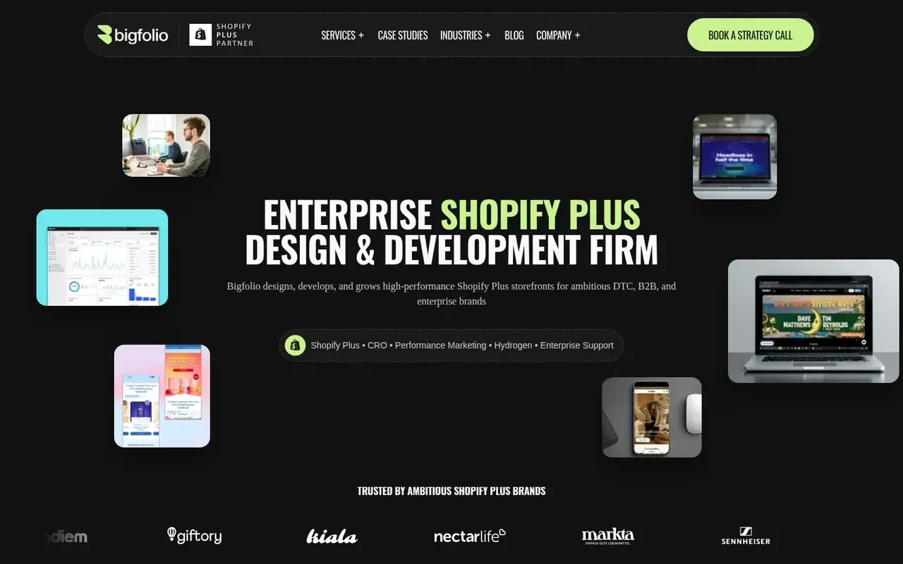 Bigfolio home page