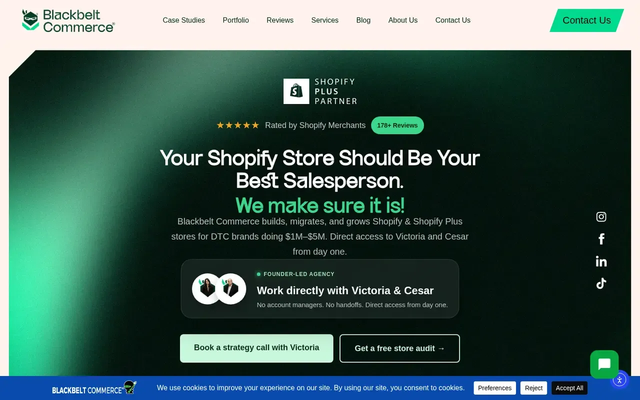Blackbelt Commerce home page