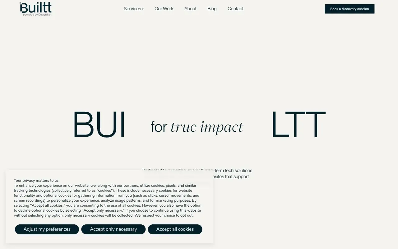 Builtt home page
