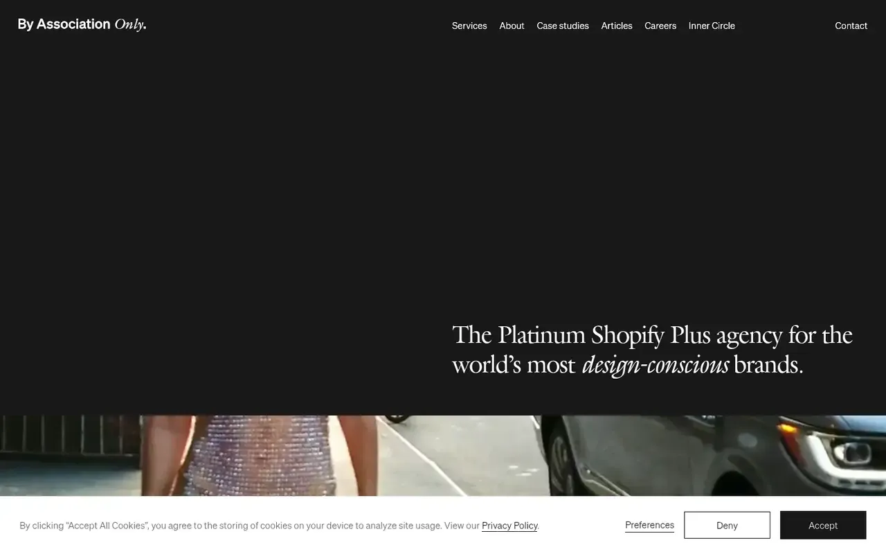 By Association Only home page