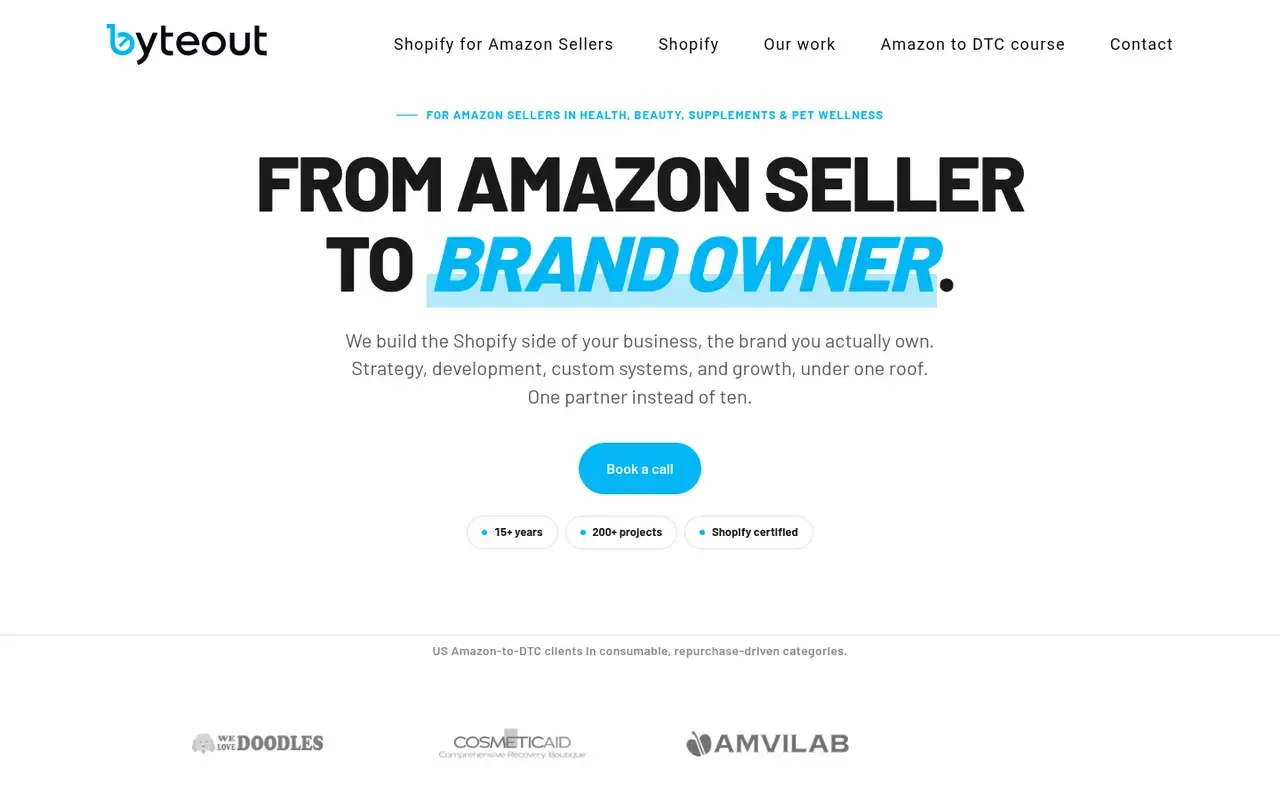 Byteout home page