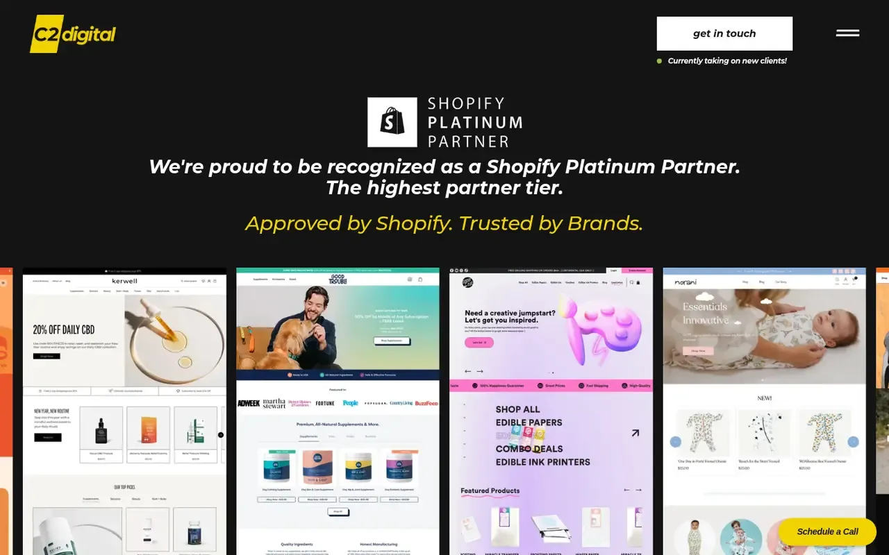 C2 Digital home page