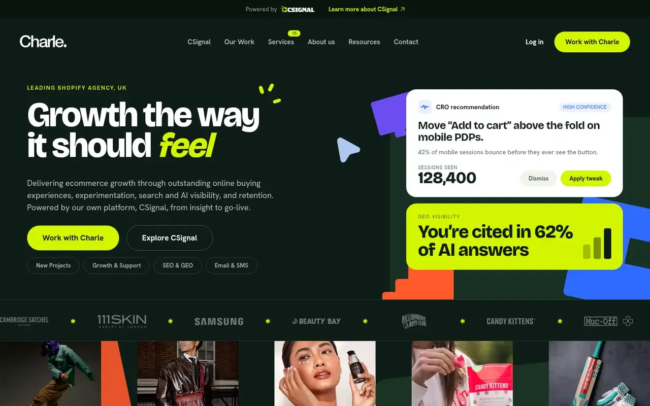 Charle home page
