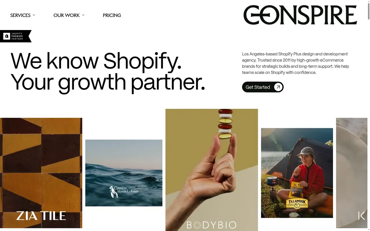 Conspire Agency home page