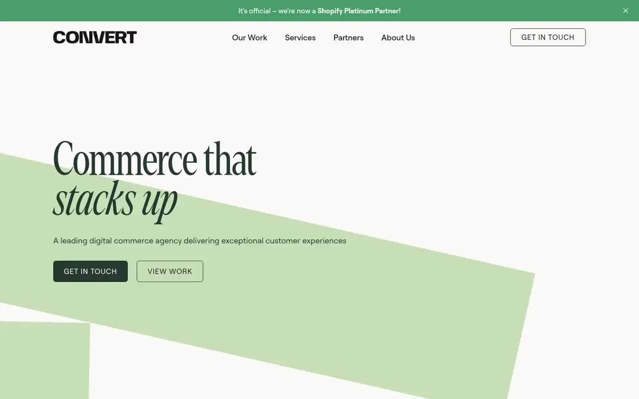 Convert Digital home page