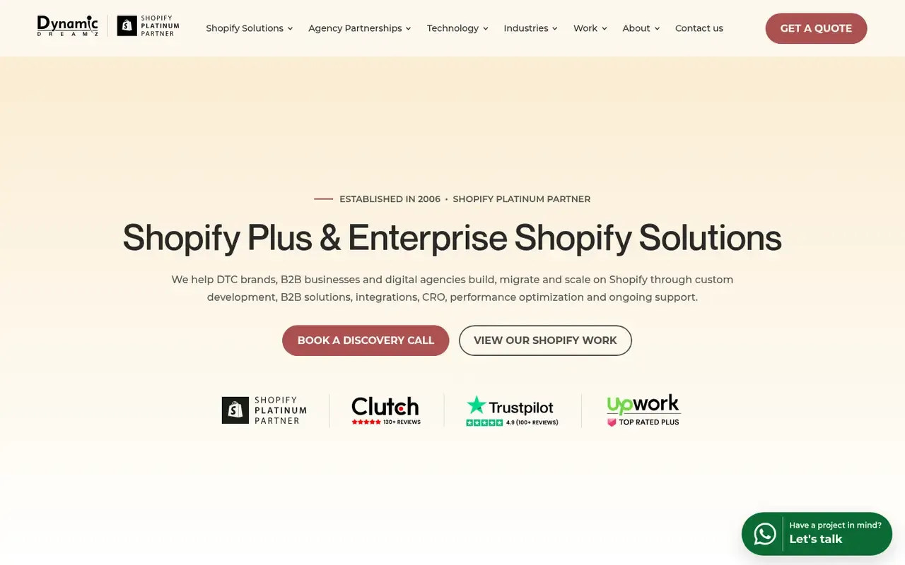 Dynamic Dreamz home page