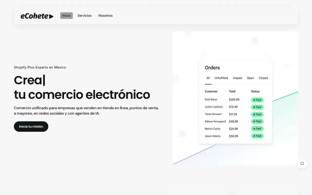 eCohete home page