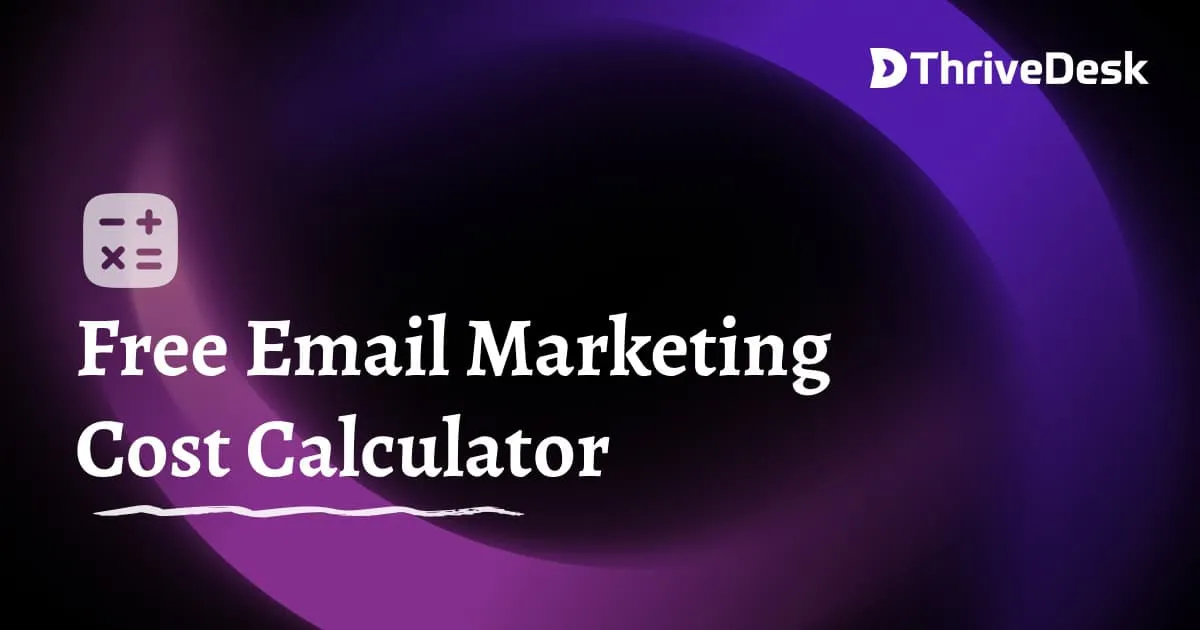 Email marketing cost calculator preview