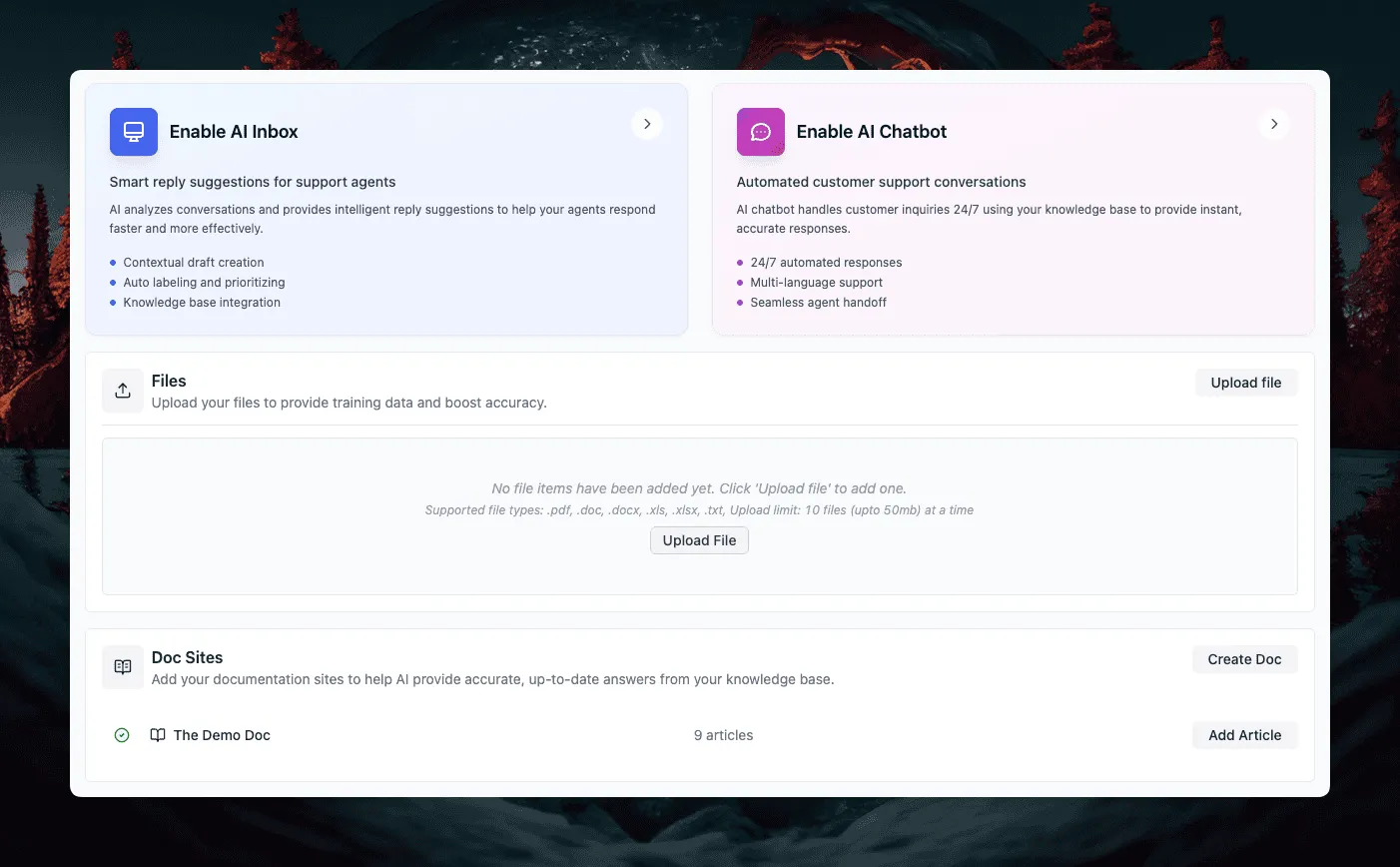 AI Auto-Reply Config, Smarter Prompts & Live Chat Feedback