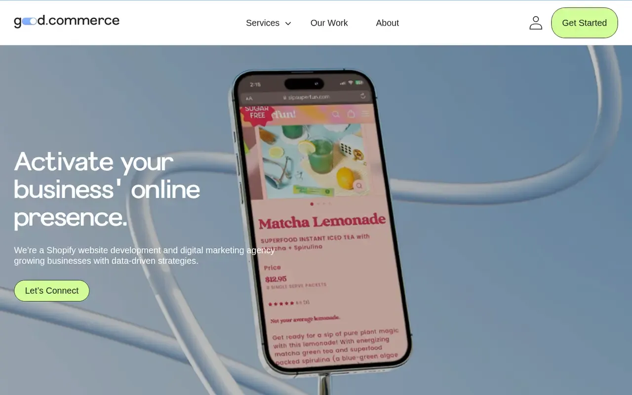 Good Commerce home page
