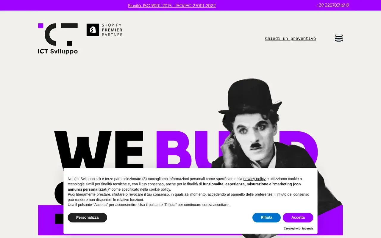 ICT Sviluppo home page