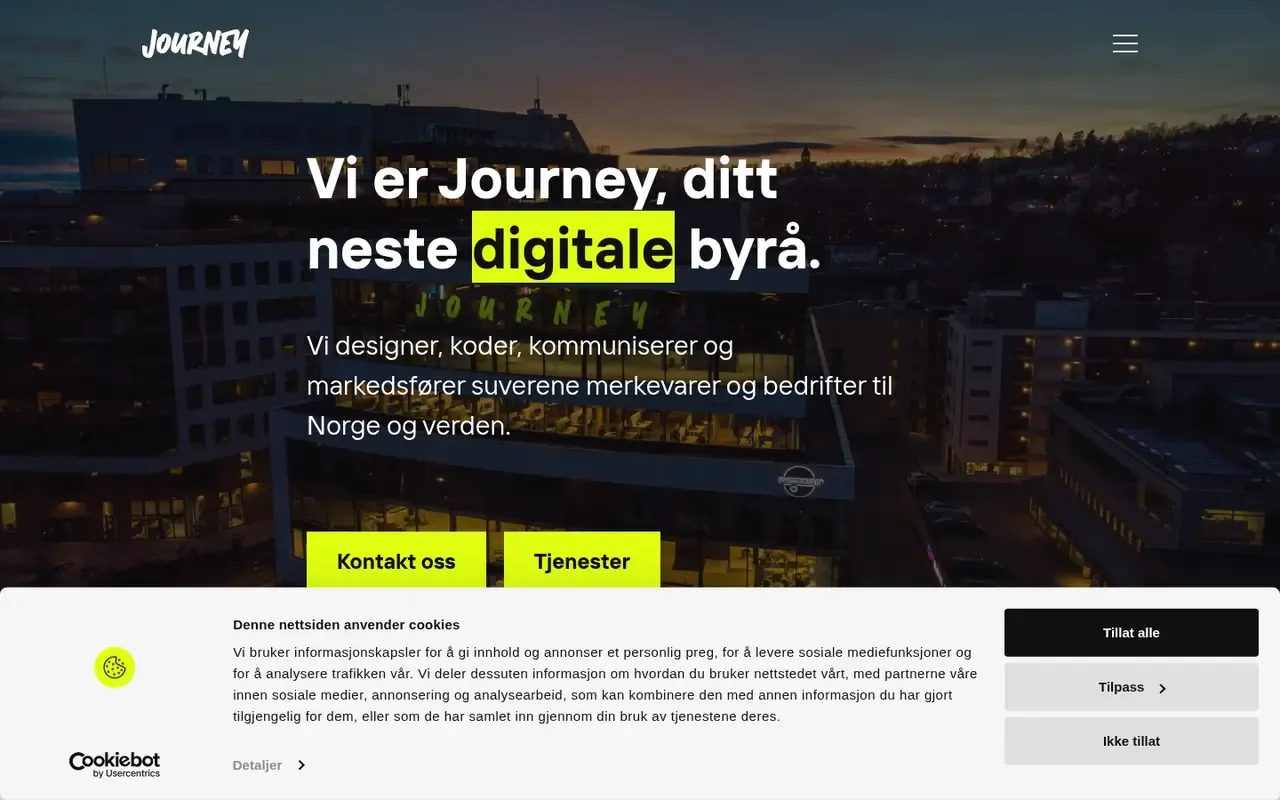 Journey Agency home page