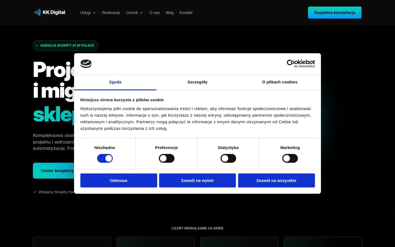 KK Digital home page
