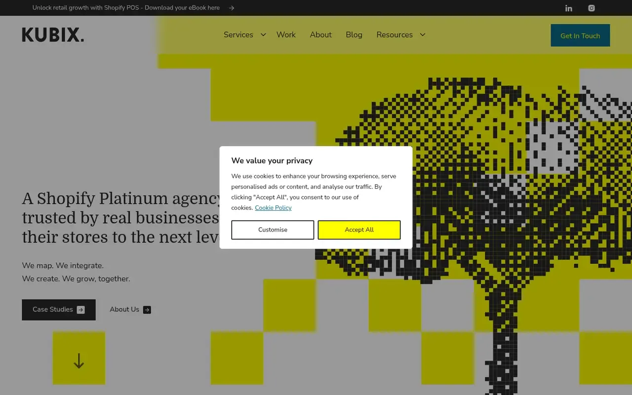 Kubix home page