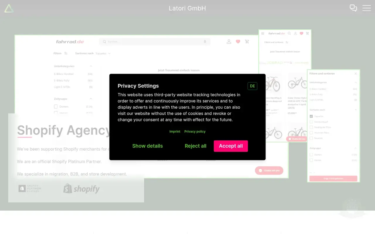 Latori home page