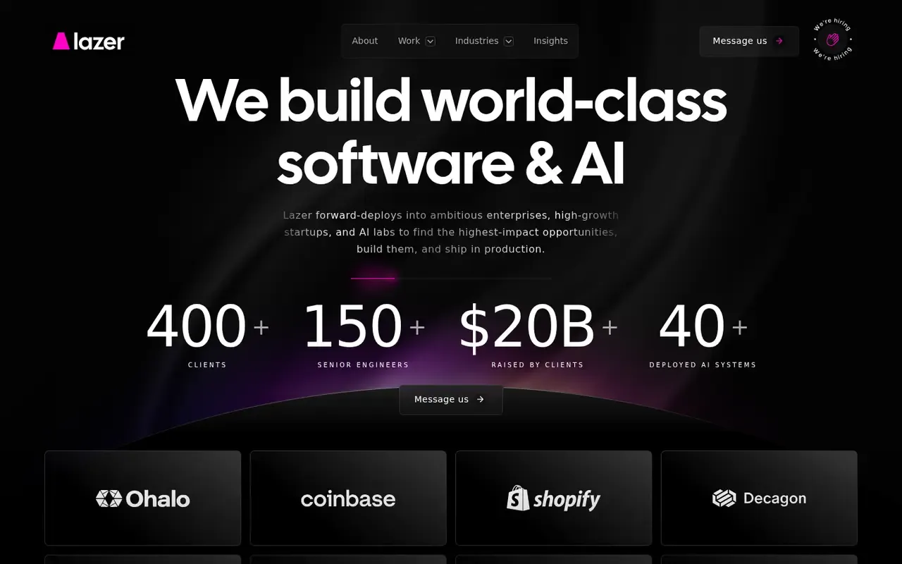 Lazer Technologies home page