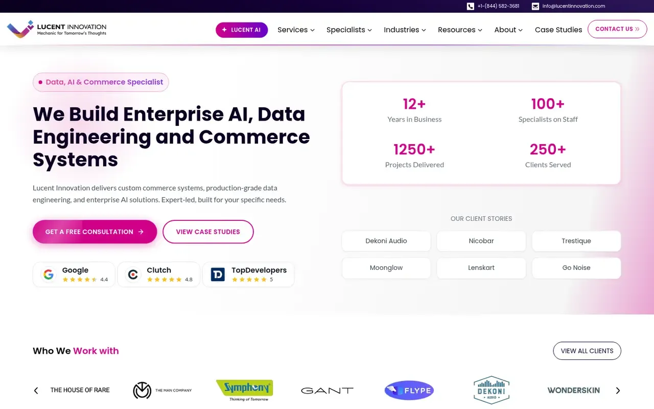 Lucent Innovation home page