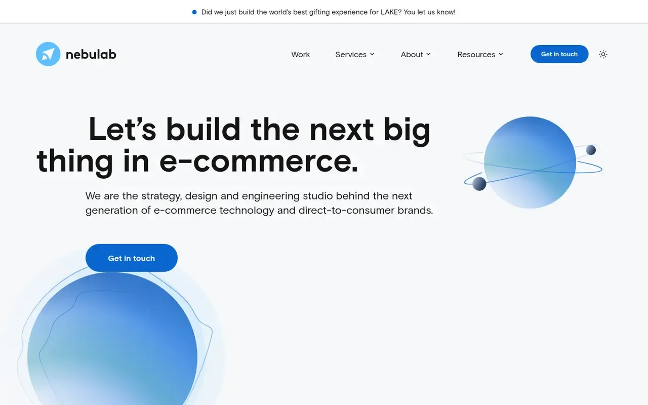 Nebulab home page
