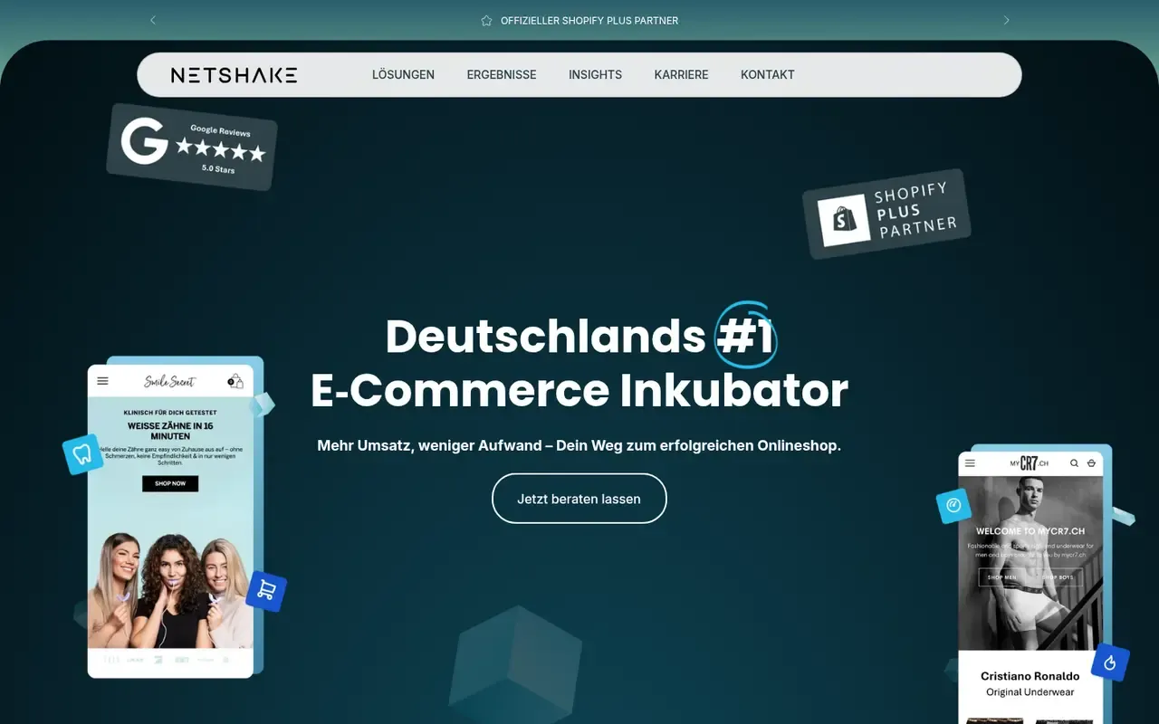 NETSHAKE home page