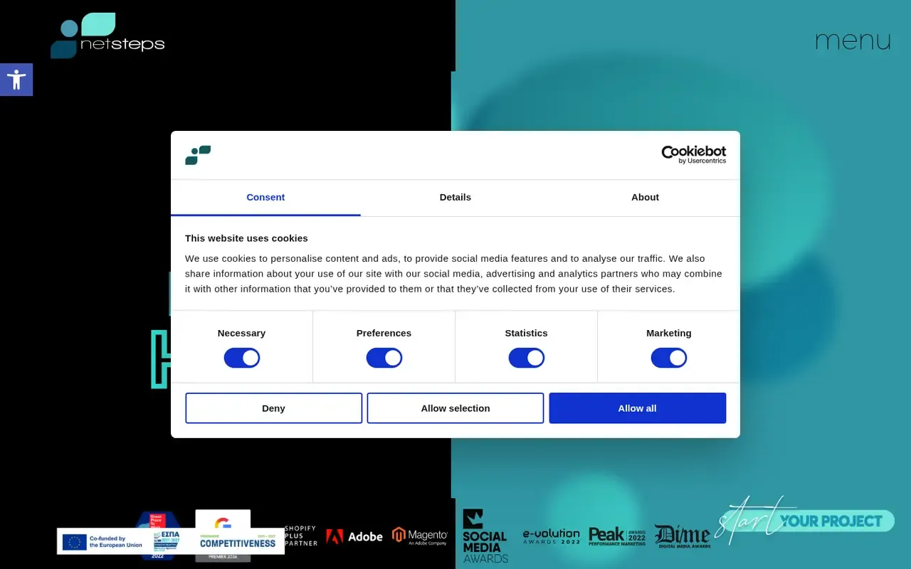 NetSteps home page