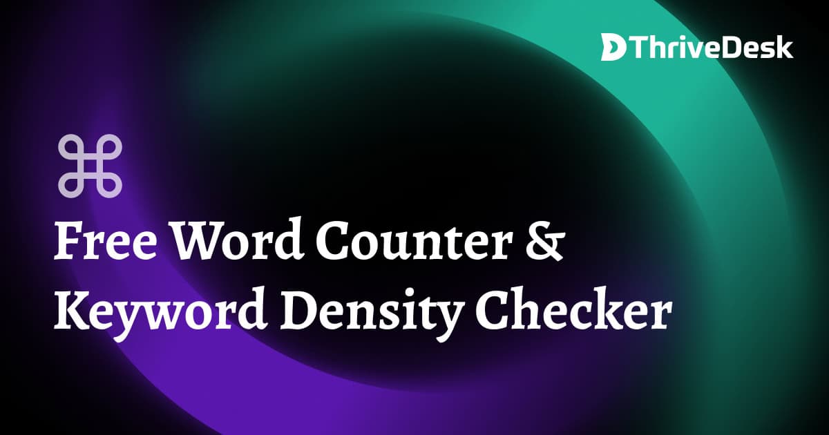 Word counter and keyword density checker preview