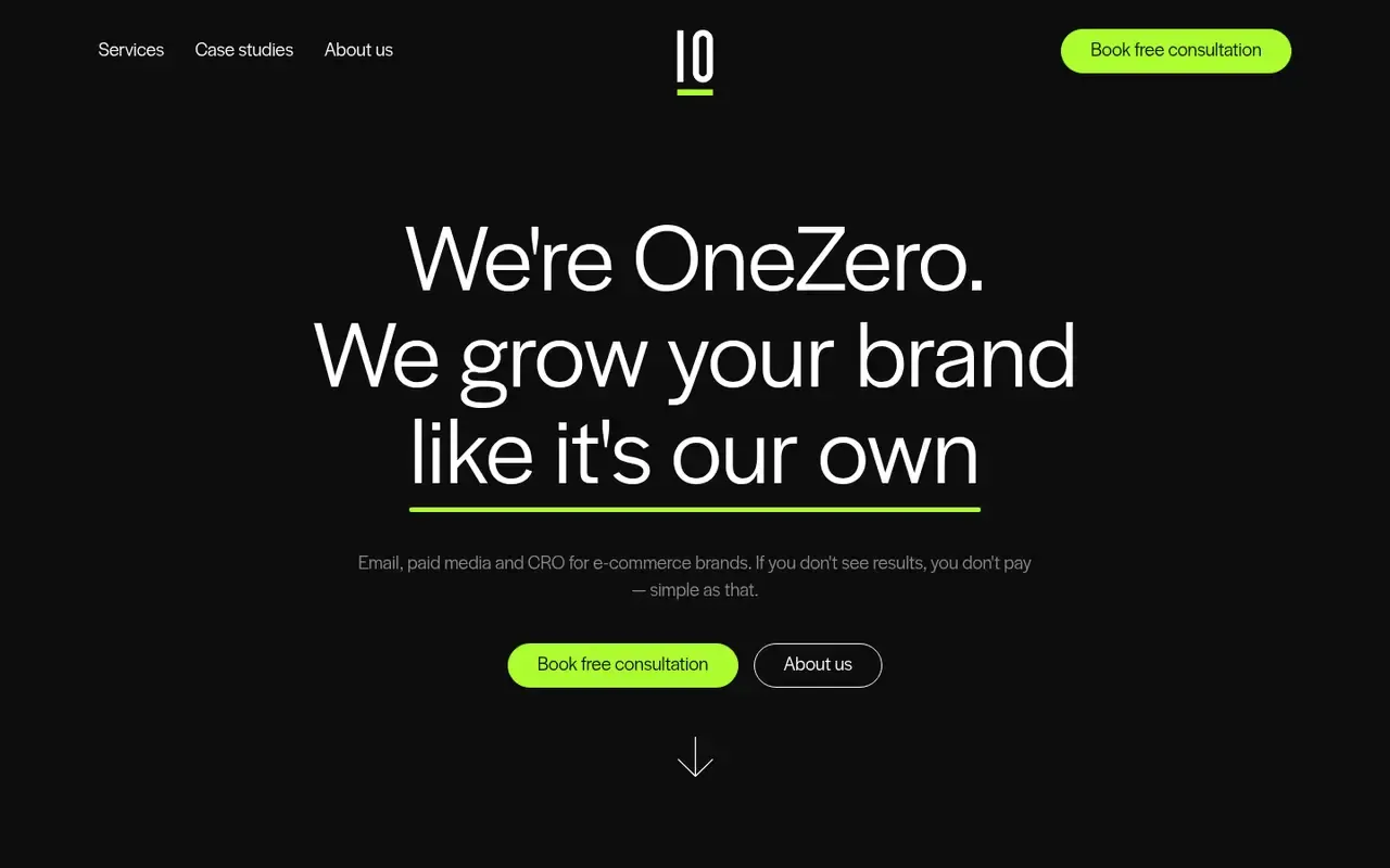 OneZero home page