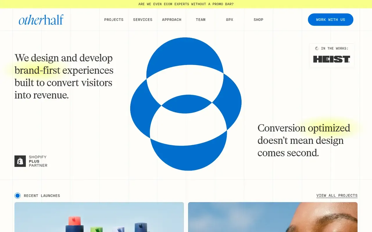 Otherhalf Studio home page
