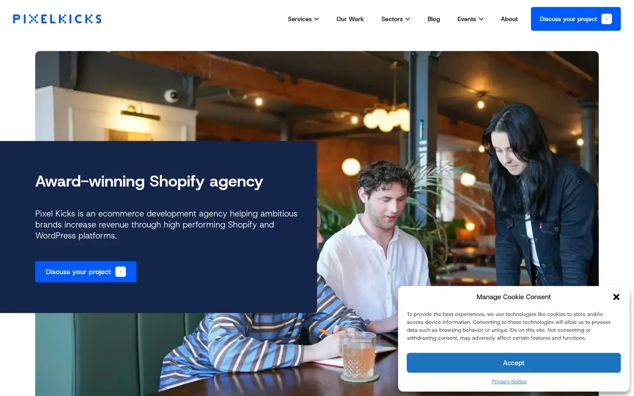 Pixel Kicks home page