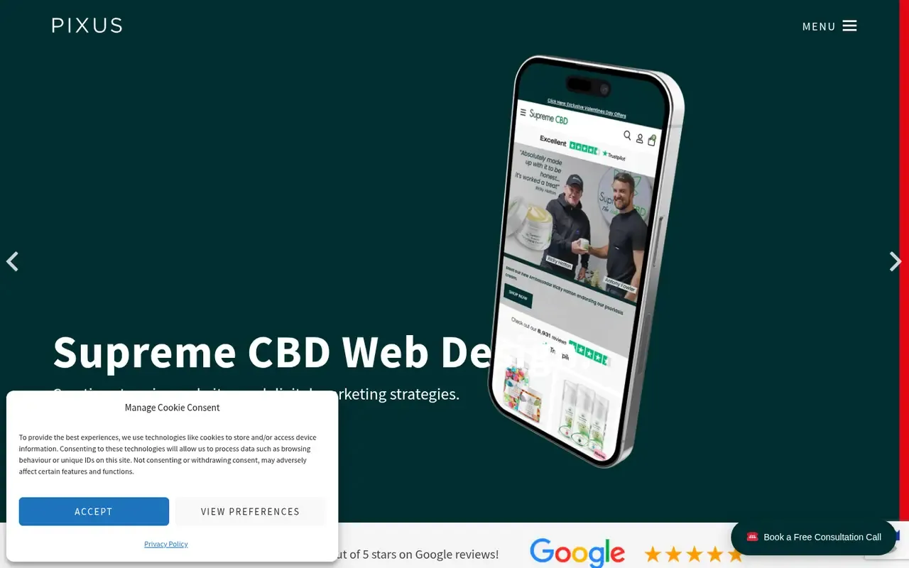 Pixus home page