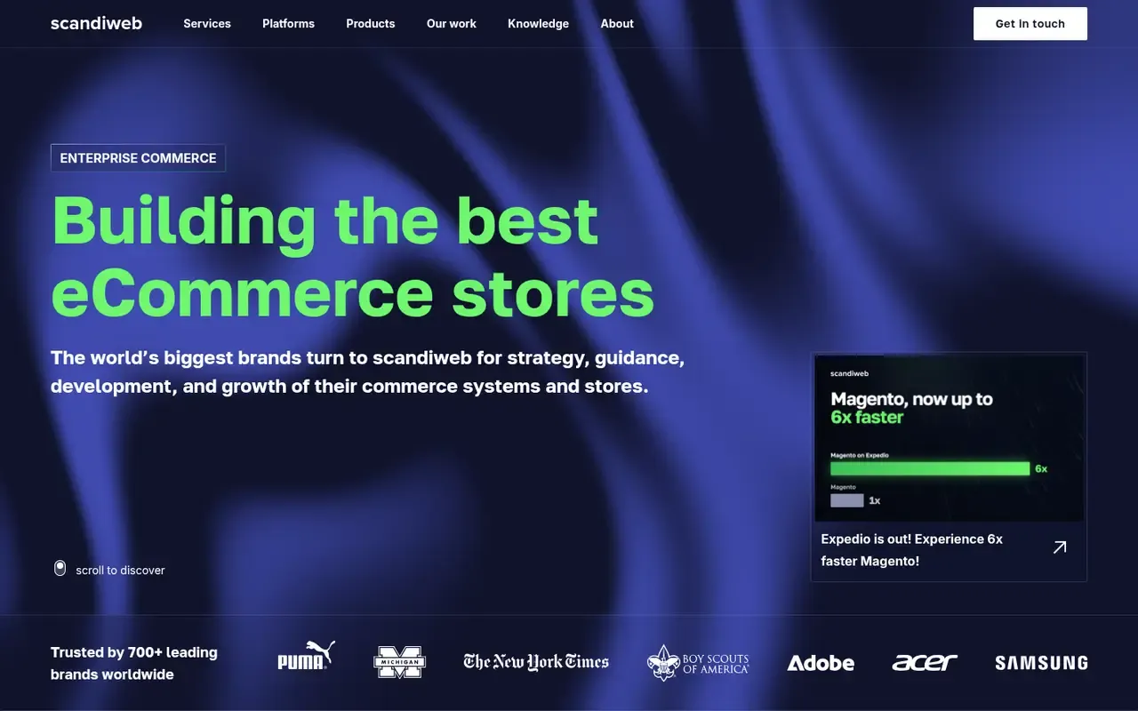 scandiweb home page