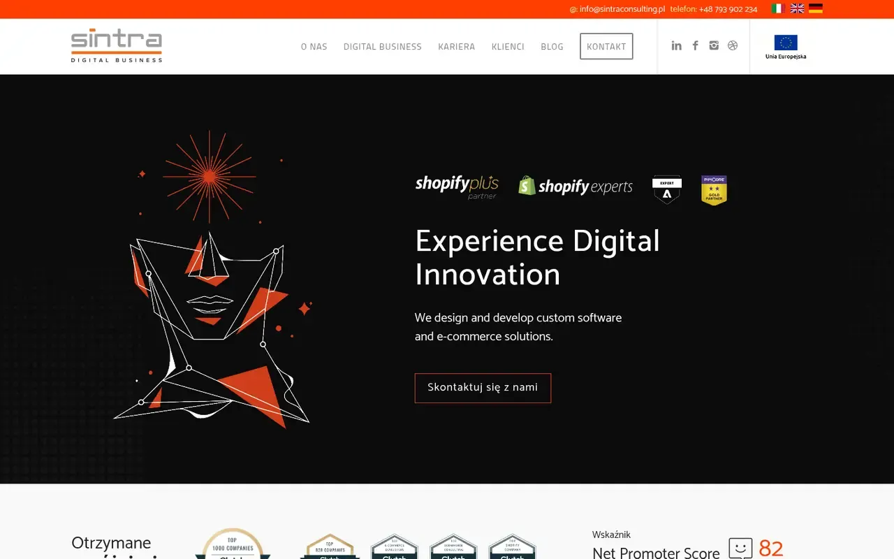 Sintra Consulting Poland home page
