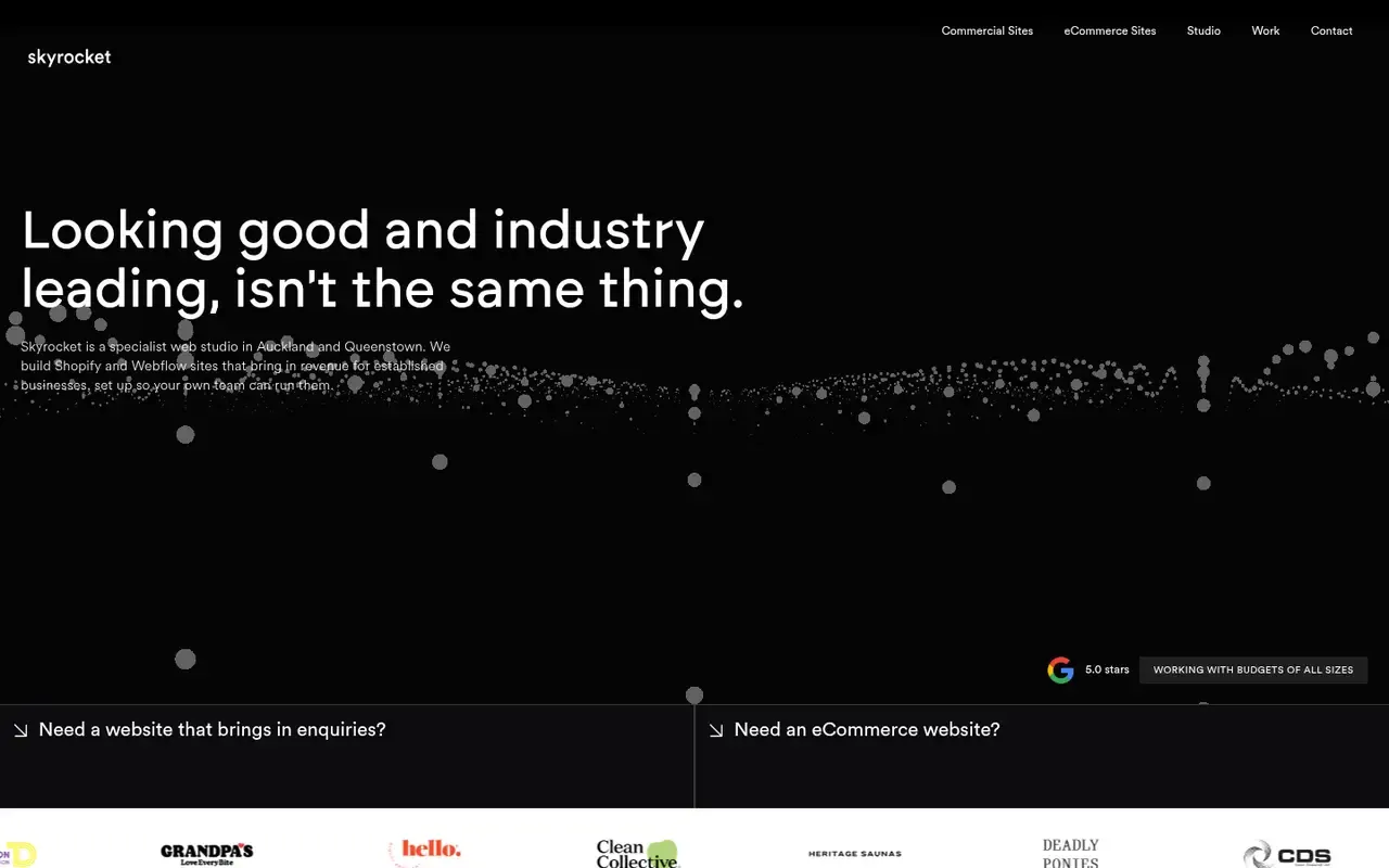 Skyrocket home page