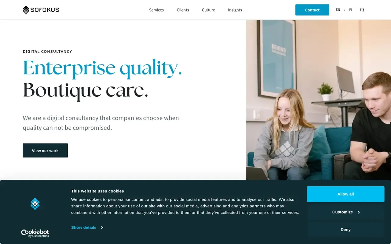 Sofokus home page