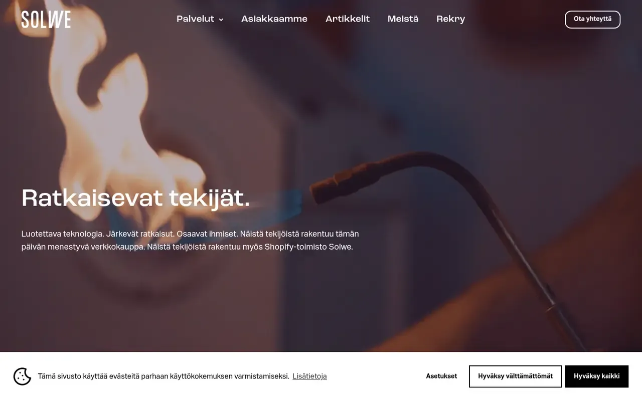Solwe home page