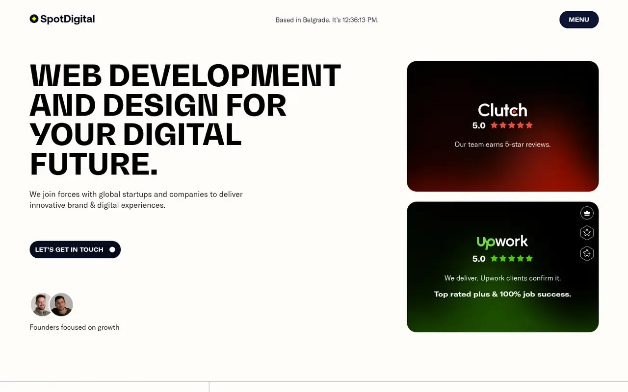 Spot Digital home page