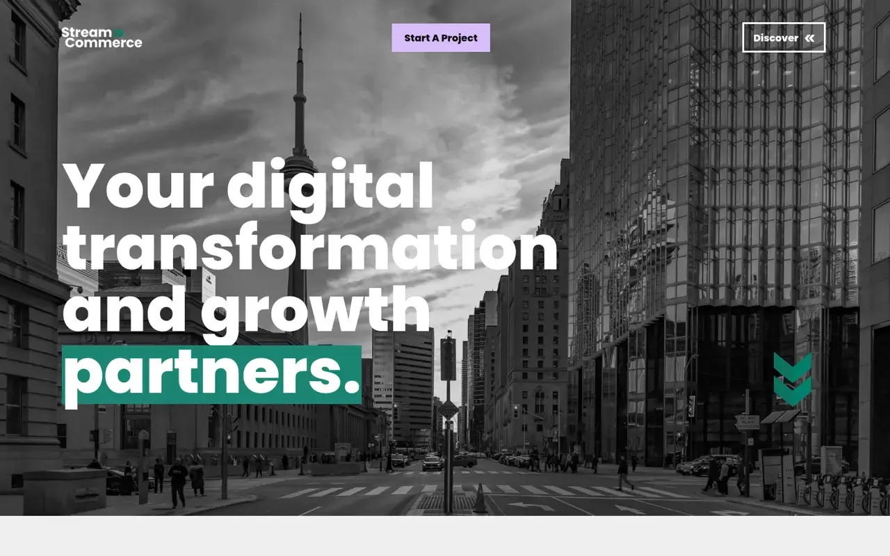 Stream Commerce home page