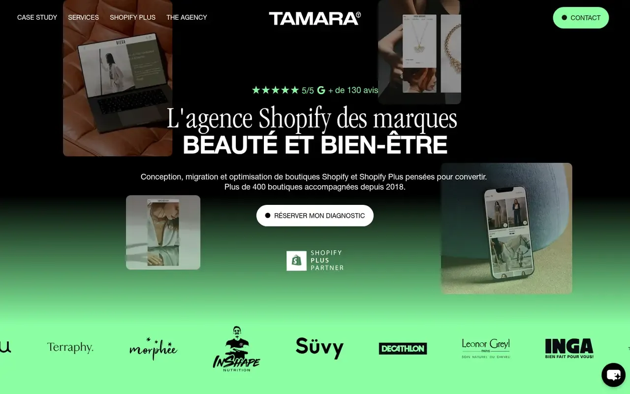 Tamara Agency home page
