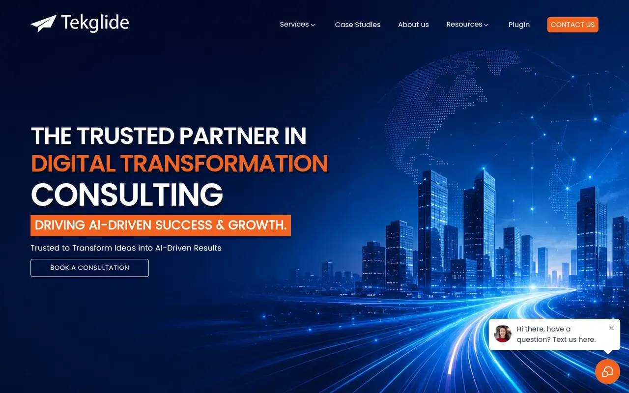 Tekglide home page