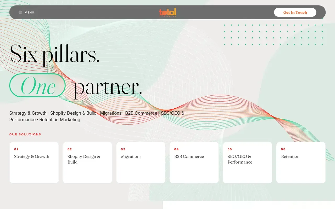 Total Commerce home page