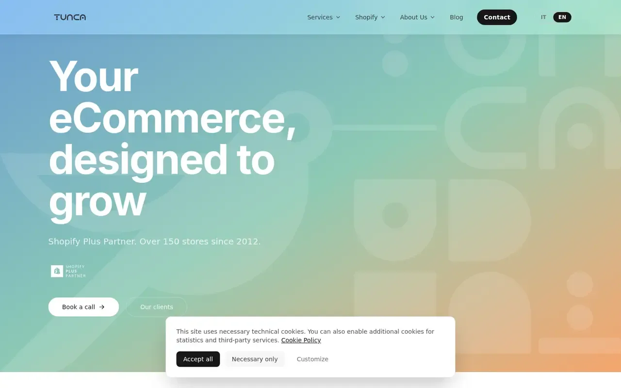Tunca home page