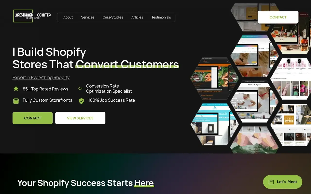 Unrestrained Commerce home page