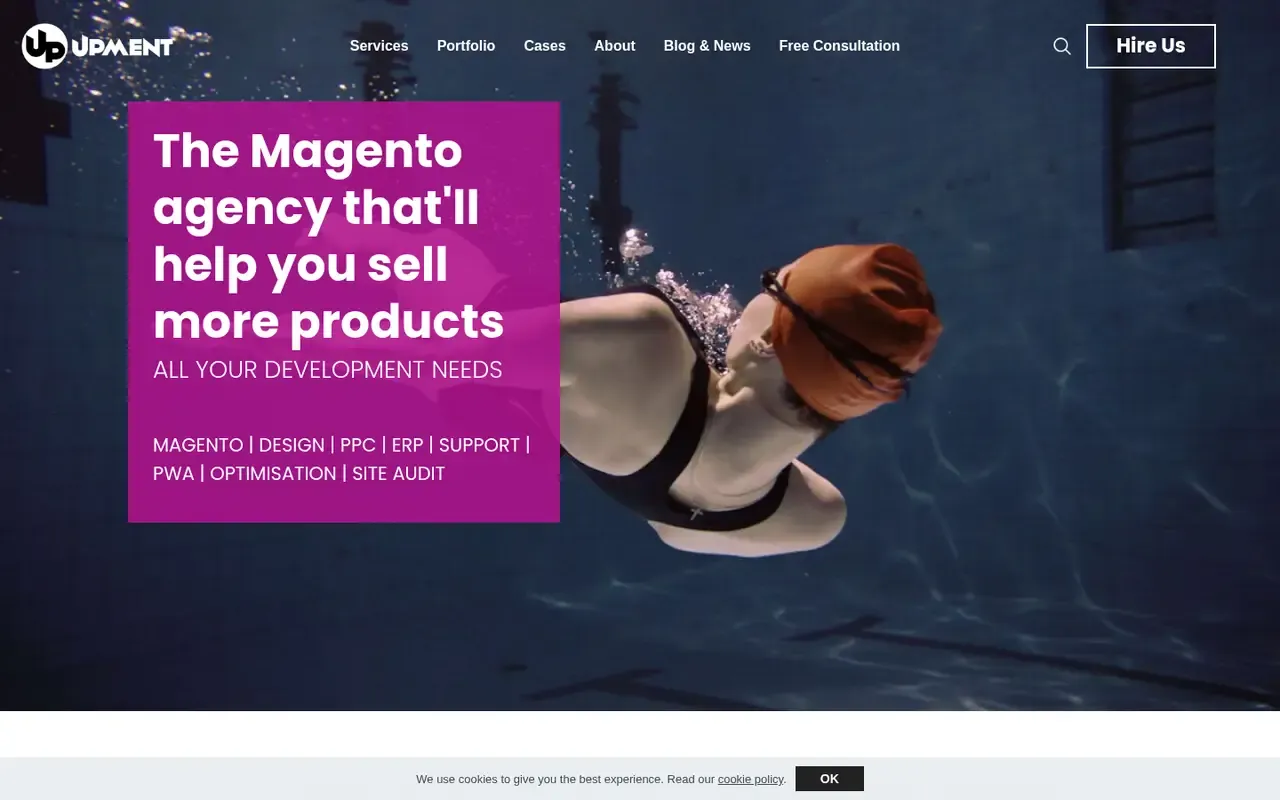 Upment home page