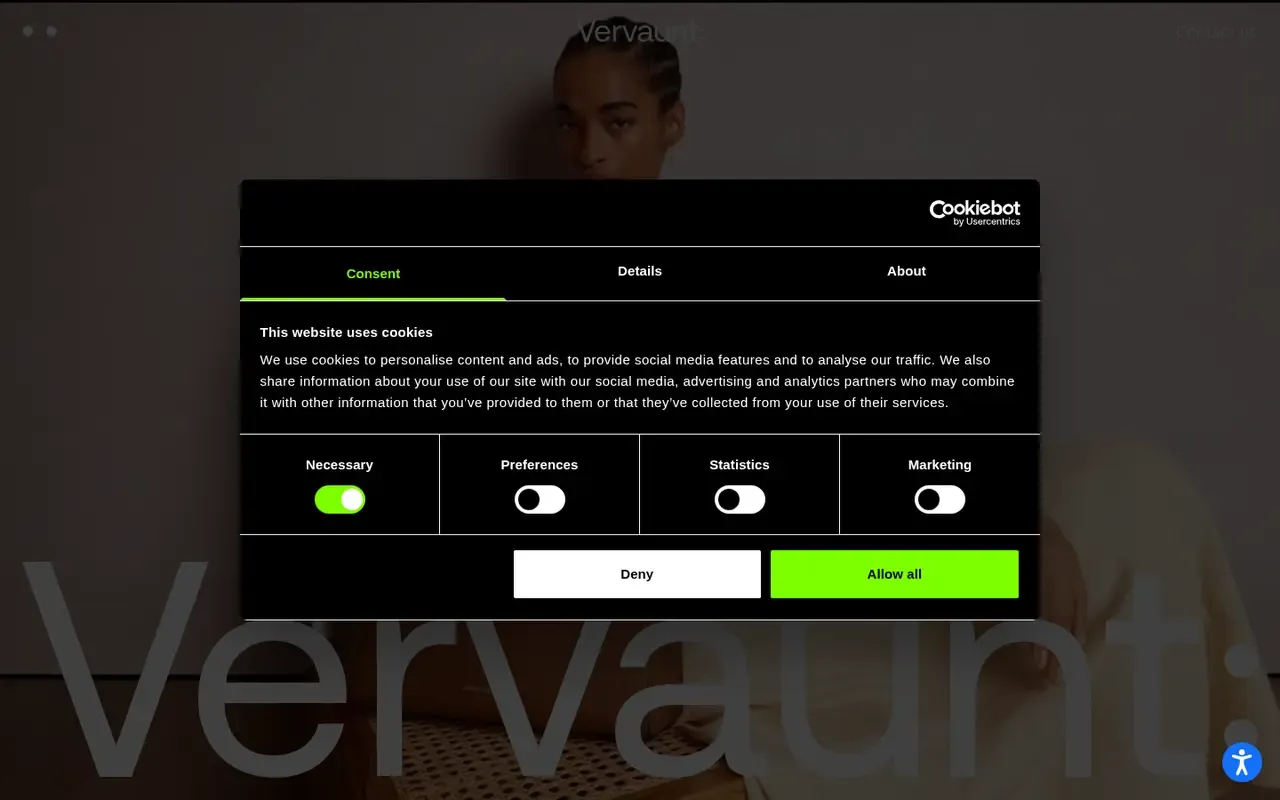 Vervaunt home page