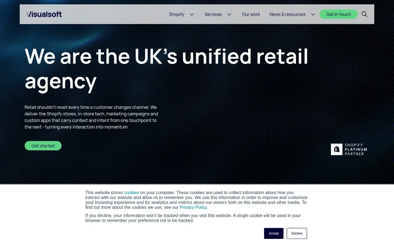 Visualsoft home page