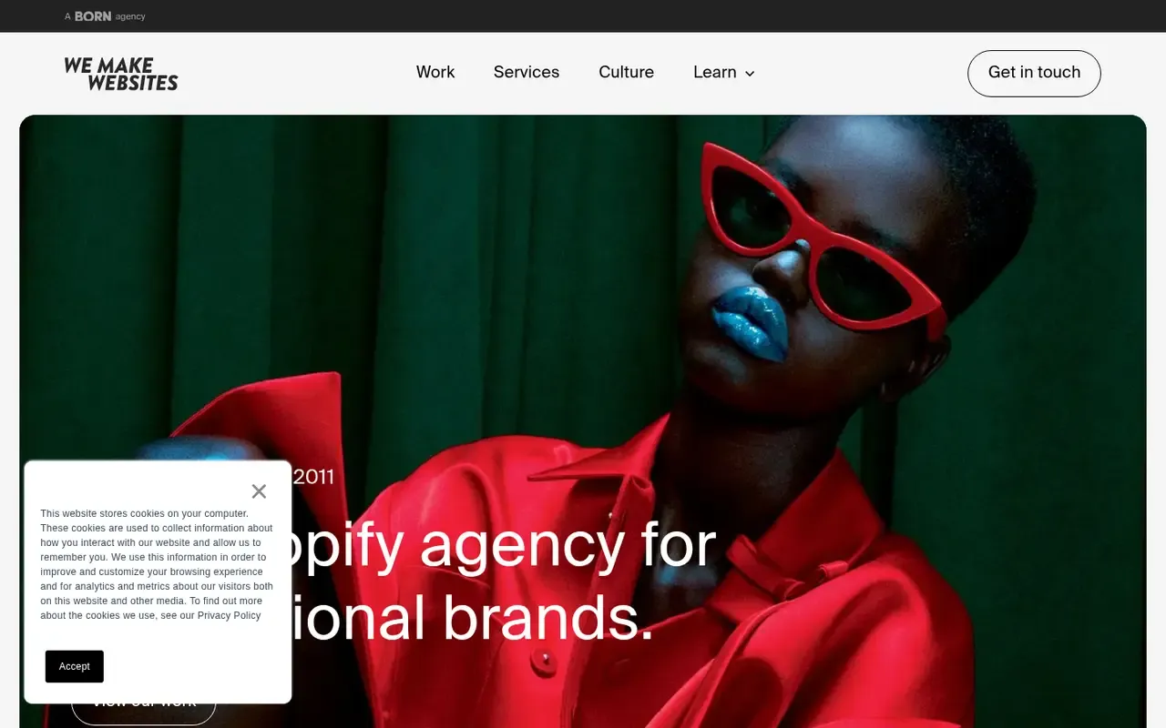 We Make Websites home page